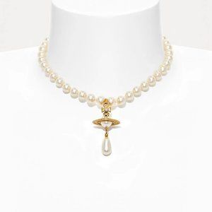 Vivienne Westwood Drop pearl necklace